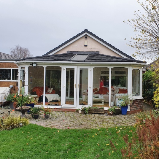 Exterior view of a conservatory